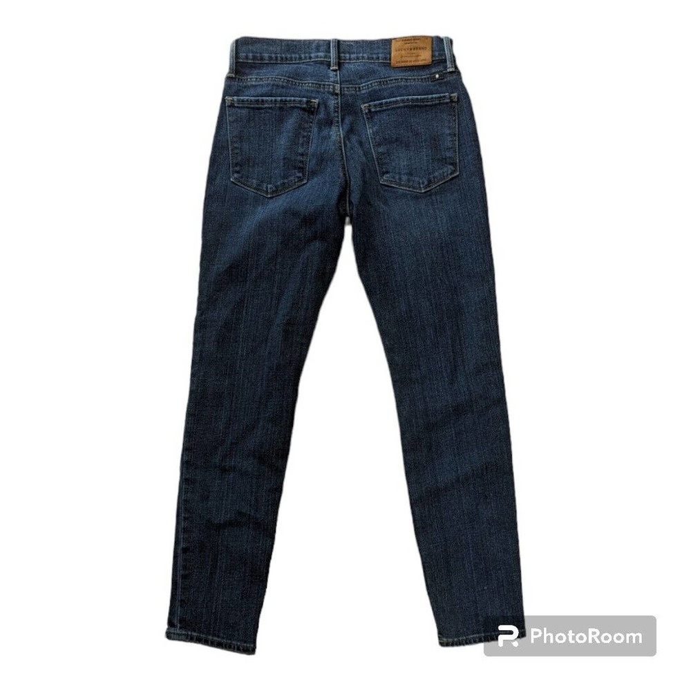 Lucky Brand Jeans Brooke Crop Women's Sz 2 / 26 Dark Blue Wash Stretch Comfort